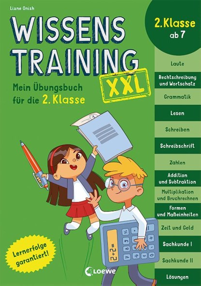 Wissenstraining XXL - Mein Übungsbuch für die 2. Klasse, Liane Onish - Paperback - 9783743213142