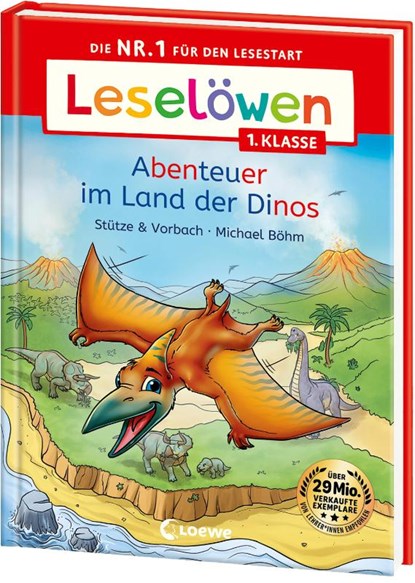 Leselöwen 1. Klasse - Abenteuer im Land der Dinos, Stütze & Vorbach - Gebonden - 9783743216327