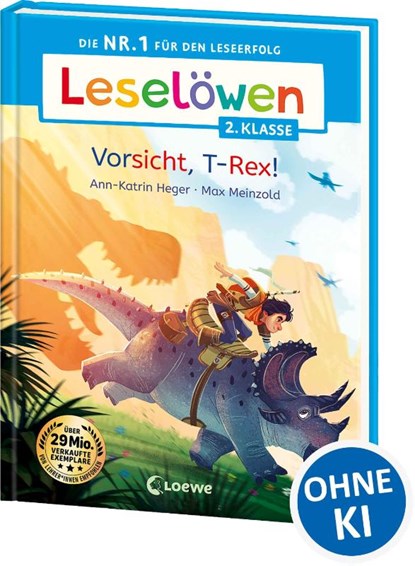 Leselöwen 2. Klasse - Vorsicht, T-Rex!, Ann-Katrin Heger - Gebonden - 9783743218185