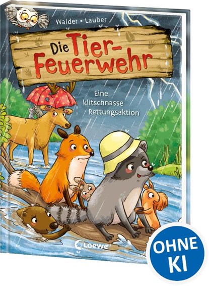 Die Tier-Feuerwehr (Band 2) - Eine klitschnasse Rettungsaktion, Vanessa Walder - Gebonden - 9783743218369