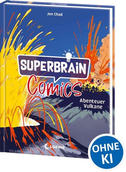 Superbrain-Comics - Abenteuer Vulkane, Jon Chad - Gebonden - 9783743218468