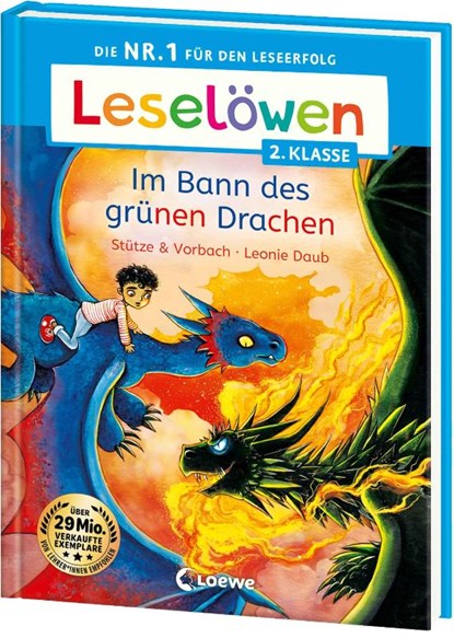 Leselöwen 2. Klasse - Im Bann des grünen Drachen, Stütze & Vorbach - Gebonden - 9783743218970