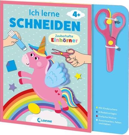 Ich lerne schneiden - Zauberhafte Einhörner, Loewe Kreativ - Paperback - 9783743219175