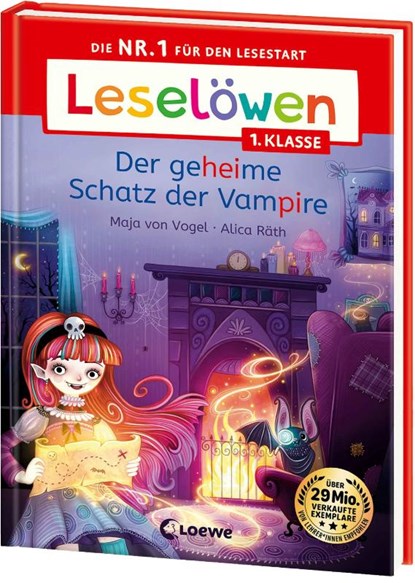 Leselöwen 1. Klasse - Der geheime Schatz der Vampire, Maja von Vogel - Gebonden - 9783743220799