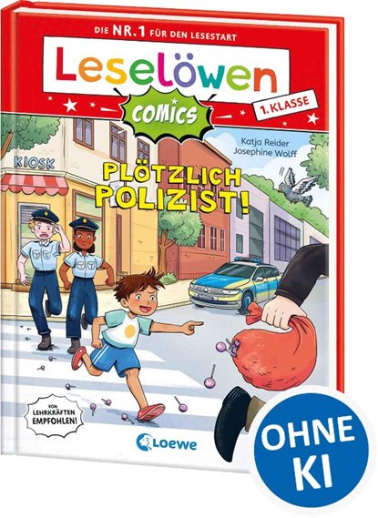 Leselöwen Comics 1. Klasse - Plötzlich Polizist!, Katja Reider - Gebonden - 9783743221895