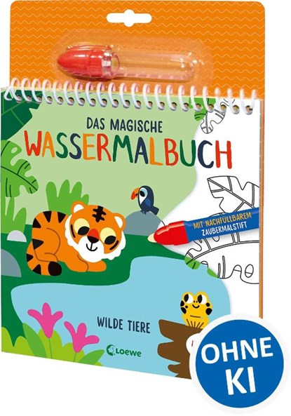 Das magische Wassermalbuch - Wilde Tiere, niet bekend - Paperback - 9783743222113
