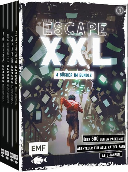 Escape XXL - über 500 Seiten packende Abenteuer für alle Rätsel-Fans ab 9 Jahren (Band 1), Lylian ; Miceal Beausang-O'Griafa ; Fabien Fernandez - Paperback - 9783745919530