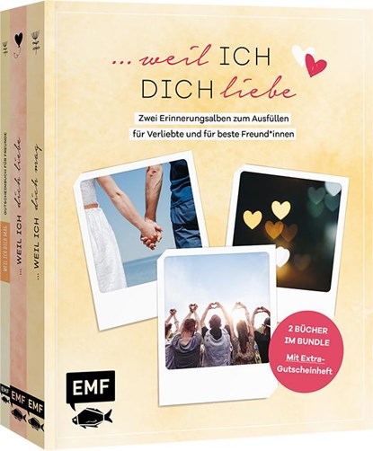 ...weil ich dich liebe - Zwei Bücher im Bundle: Erinnerungsalben für Verliebte und für beste Freund*innen, niet bekend - Paperback - 9783745919615