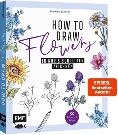 How to Draw Flowers, Anastasia Sälinger - Paperback - 9783745920871