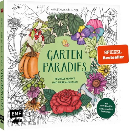 Gartenparadies - Florale Motive und Tiere ausmalen, Anastasia Sälinger - Paperback - 9783745925142