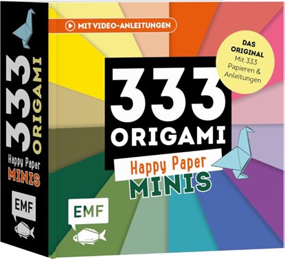 333 Origami Minis - Happy Paper - Dein dekorativer Wendeblock zum kreativen Falten & Notieren, Edition Michael Fischer - Paperback - 9783745927665