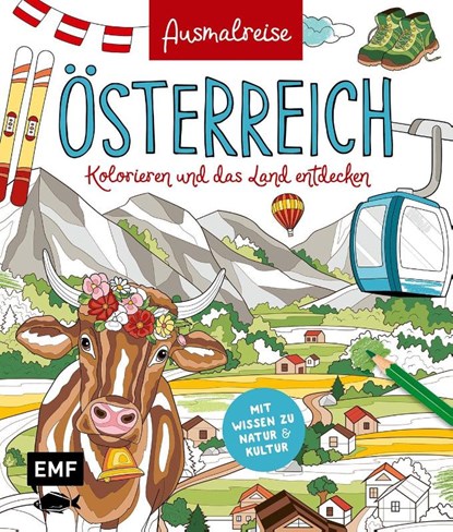 Ausmalreise Österreich, Edition Michael Fischer - Paperback - 9783745929621