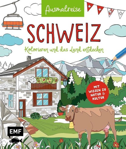 Ausmalreise Schweiz, Edition Michael Fischer - Paperback - 9783745929638
