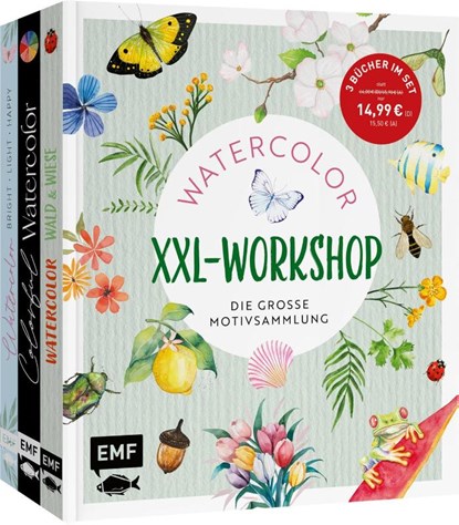 Der Watercolor-XXL-Workshop - Die große Motivsammlung, Edition Michael Fischer - Paperback - 9783745930276