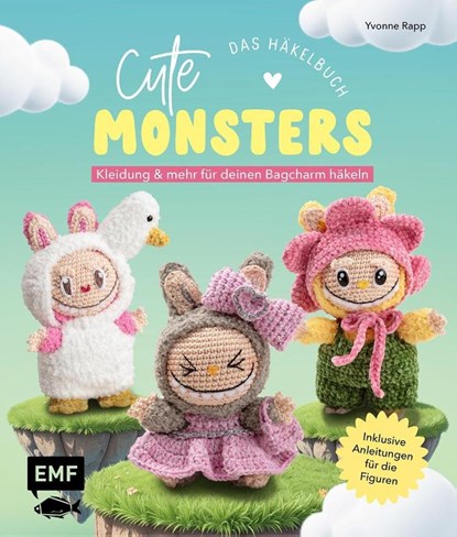 Cute Monsters - Das Häkelbuch für Labubu-Fans - inklusive Anleitungen für die Figuren!, Yvonne Rapp - Paperback - 9783745930924