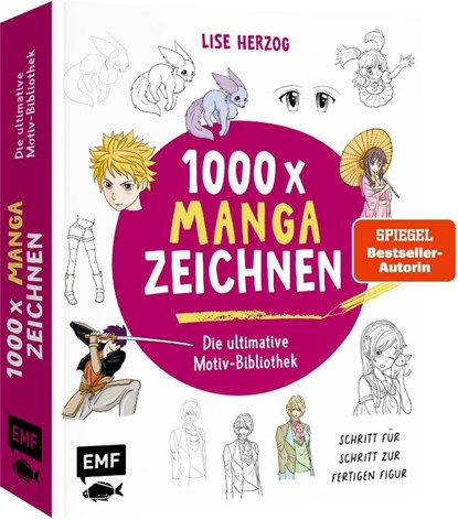 Die ultimative Motiv-Bibliothek - 1000 x Manga zeichnen, Lise Herzog - Paperback - 9783745932799