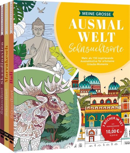 Meine große Ausmalwelt - Sehnsuchtsorte, niet bekend - Paperback - 9783745932898