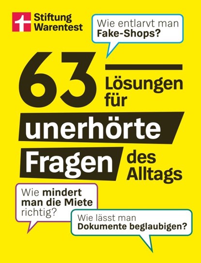 63 Lösungen für unerhörte Fragen des Alltags, Stiftung Warentest - Paperback - 9783747109311