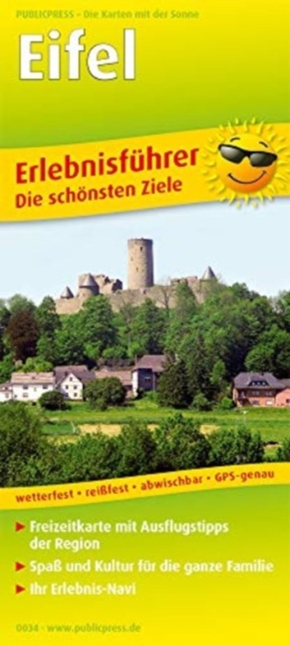 Eifel, adventure guide and map 1:170,000, niet bekend - Gebonden - 9783747300343