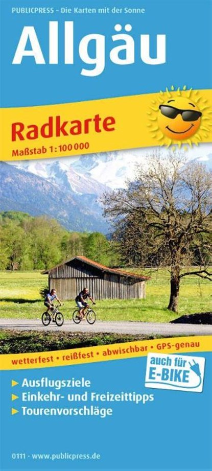 Allgau, cycling map 1:100,000,  - Gebonden - 9783747301111