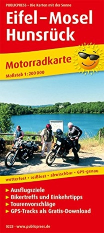 Eifel - Moselle - Hunsruck, motorcycle map 1:200,000, niet bekend - Overig - 9783747302231
