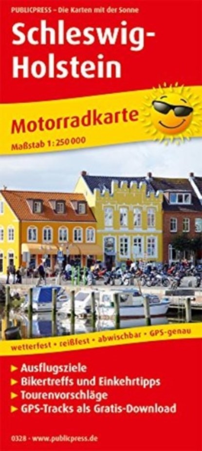 Schleswig-Holstein, motorcycle map 1:250,000, niet bekend - Gebonden - 9783747303283