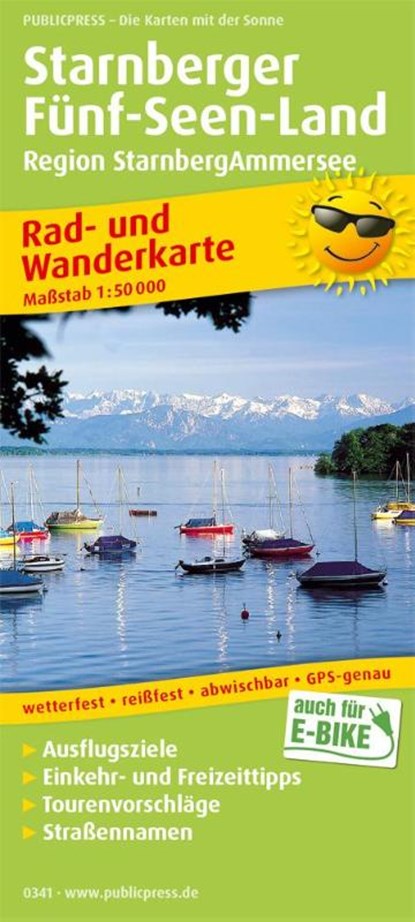 Starnberg Five Lakes Region, cycling and hiking map 1:50,000, niet bekend - Gebonden - 9783747303412