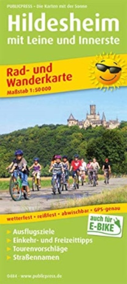 Hildesheim with Leine and Innerste, cycling and hiking map 1:50,000, niet bekend - Gebonden - 9783747304846