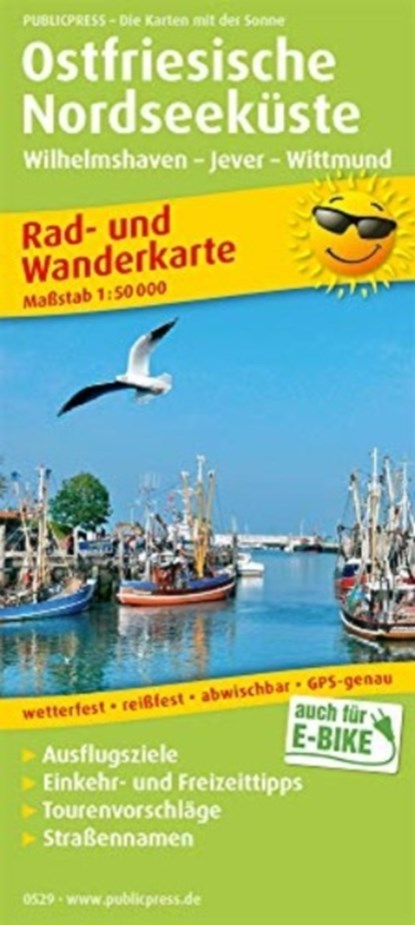 East Frisian North Sea coast, Wilhelmshaven - Jever - Wittmund, cycling and hiking map 1:50,000, niet bekend - Gebonden - 9783747305294