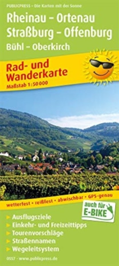 Rheinau - Ortenau - Strasbourg - Offenburg, cycling and hiking map 1:50,000, niet bekend - Gebonden - 9783747305577