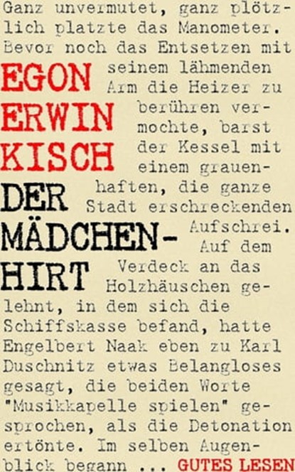 Der Mädchenhirt – Ein Milieuroman, Egon Erwin Kisch - Ebook - 9783748553342