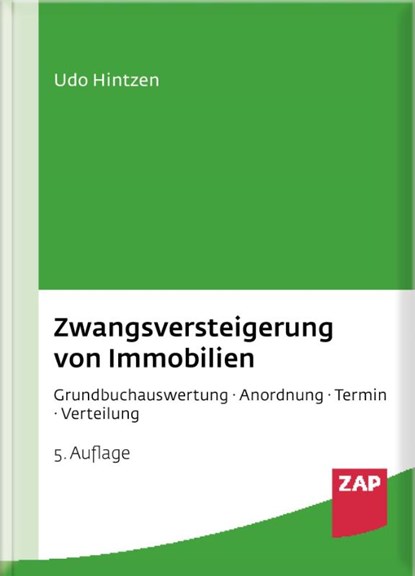 Zwangsversteigerung von Immobilien, Udo Hintzen - Gebonden - 9783750800229