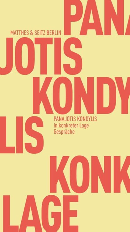 In konkreter Lage, Panajotis Kondylis - Paperback - 9783751830058