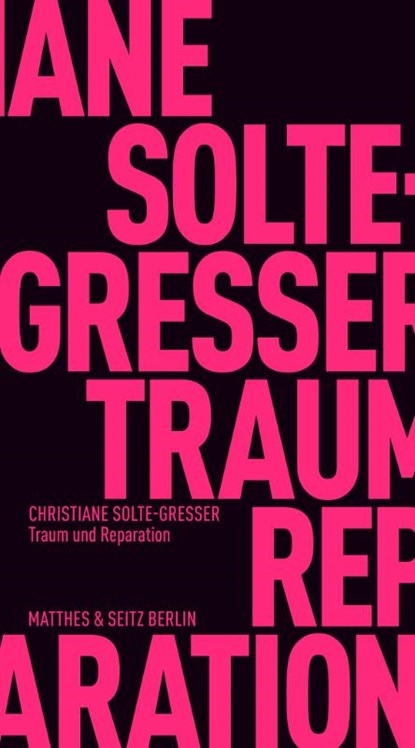 Traum und Reparation, Christiane Solte-Gresser - Paperback - 9783751830881