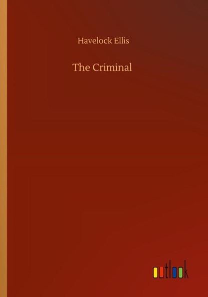 The Criminal, Havelock Ellis - Paperback - 9783752339116