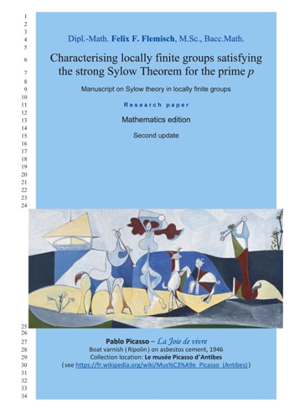 Characterising locally finite groups satisfying the strong Sylow Theorem for the prime p, Felix F. Flemisch - Paperback - 9783754344347