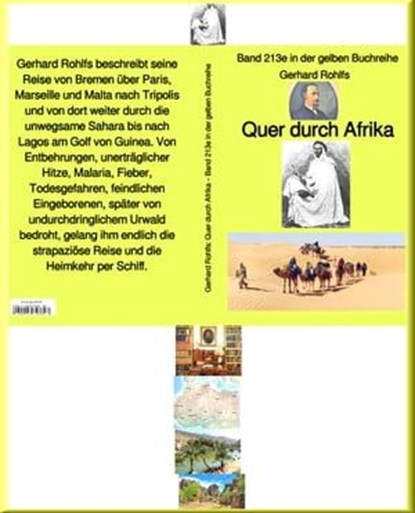 Quer durch Afrika – Band 213e in der gelben Buchreihe – bei Jürgen Ruszkowski, Gerhard Rohlfs - Ebook - 9783754984000