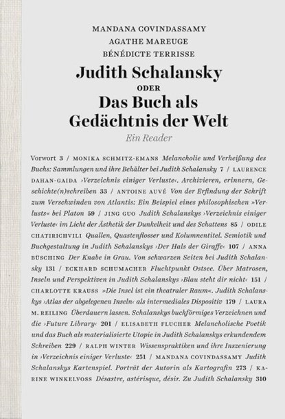 Judith Schalansky oder Das Buch als Gedächtnis der Welt, Mandana Covindassamy ; Agathe Mareuge ; Bénédicte Terrisse - Gebonden - 9783755000495