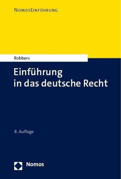 Einführung in das deutsche Recht, Gerhard Robbers - Paperback - 9783756000104