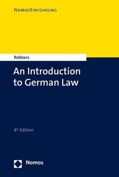 An Introduction to German Law, Gerhard Robbers - Paperback - 9783756000111