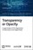 Transparency or Opacity, KUHLMANN,  Simone ; De Gregorio, Fabrizio ; Fertmann, Martin - Paperback - 9783756000272