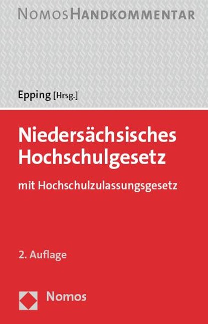 Niedersächsisches Hochschulgesetz, Volker Epping - Gebonden - 9783756002313