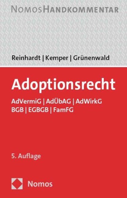 Adoptionsrecht, Jörg Reinhardt ; Rainer Kemper ; Christoph Grünenwald - Paperback - 9783756010660