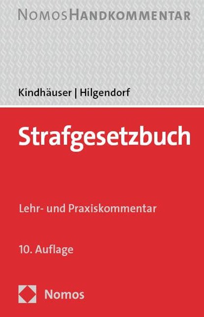 Strafgesetzbuch, Urs Kindhäuser ; Eric Hilgendorf - Paperback - 9783756013524