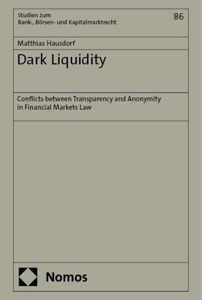 Dark Liquidity, Matthias Hausdorf - Gebonden - 9783756022298