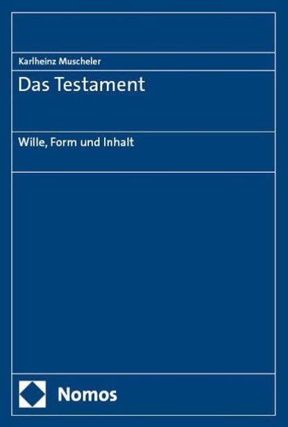 Das Testament, Karlheinz Muscheler - Paperback - 9783756029860