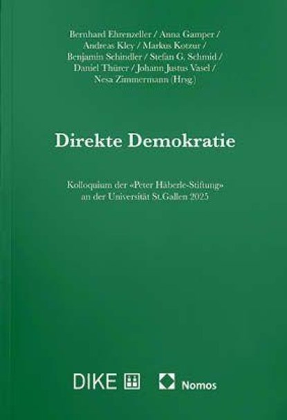 Direkte Demokratie, Bernhard Ehrenzeller ; Anna Gamper ; Andreas Kley - Paperback - 9783756043163