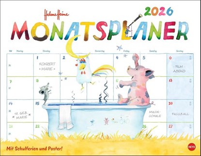Helme Heine: Monatsplaner 2026, Helme Heine - Paperback - 9783756410040