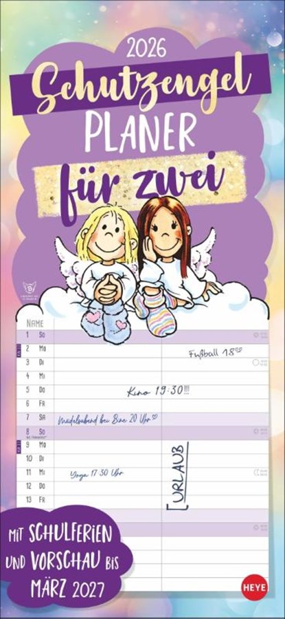 Schutzengel Planer für zwei 2026, |Heye - Paperback - 9783756411436