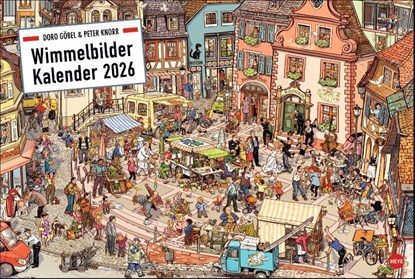 Göbel & Knorr Wimmelbilder Edition Kalender 2026, Doro Göbel ; Peter Knorr - Paperback - 9783756411627